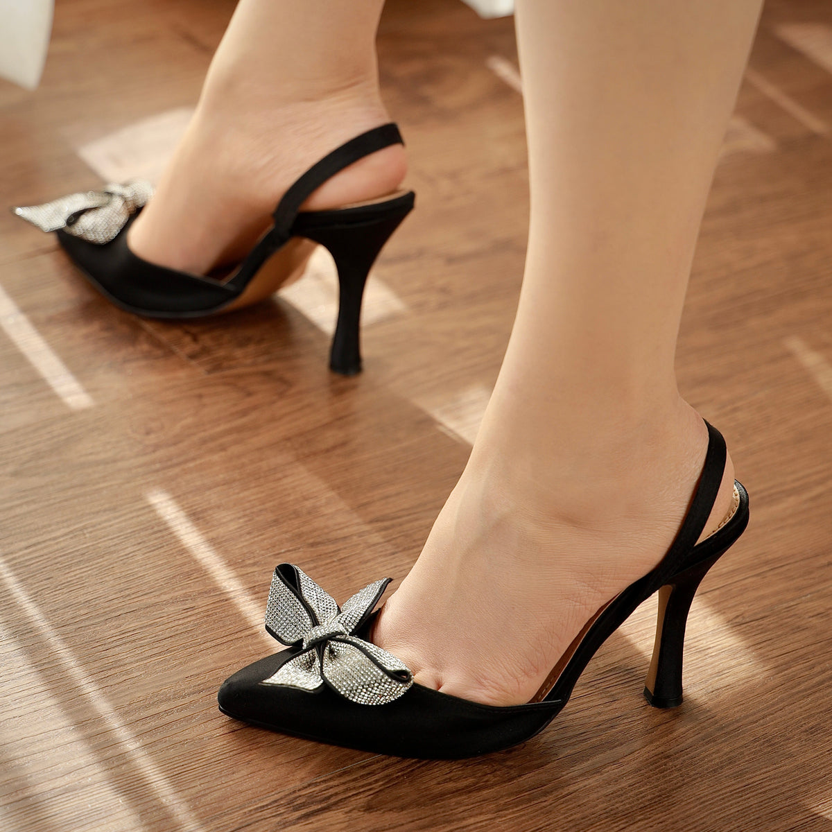 Victoria Bow Slingback Heel