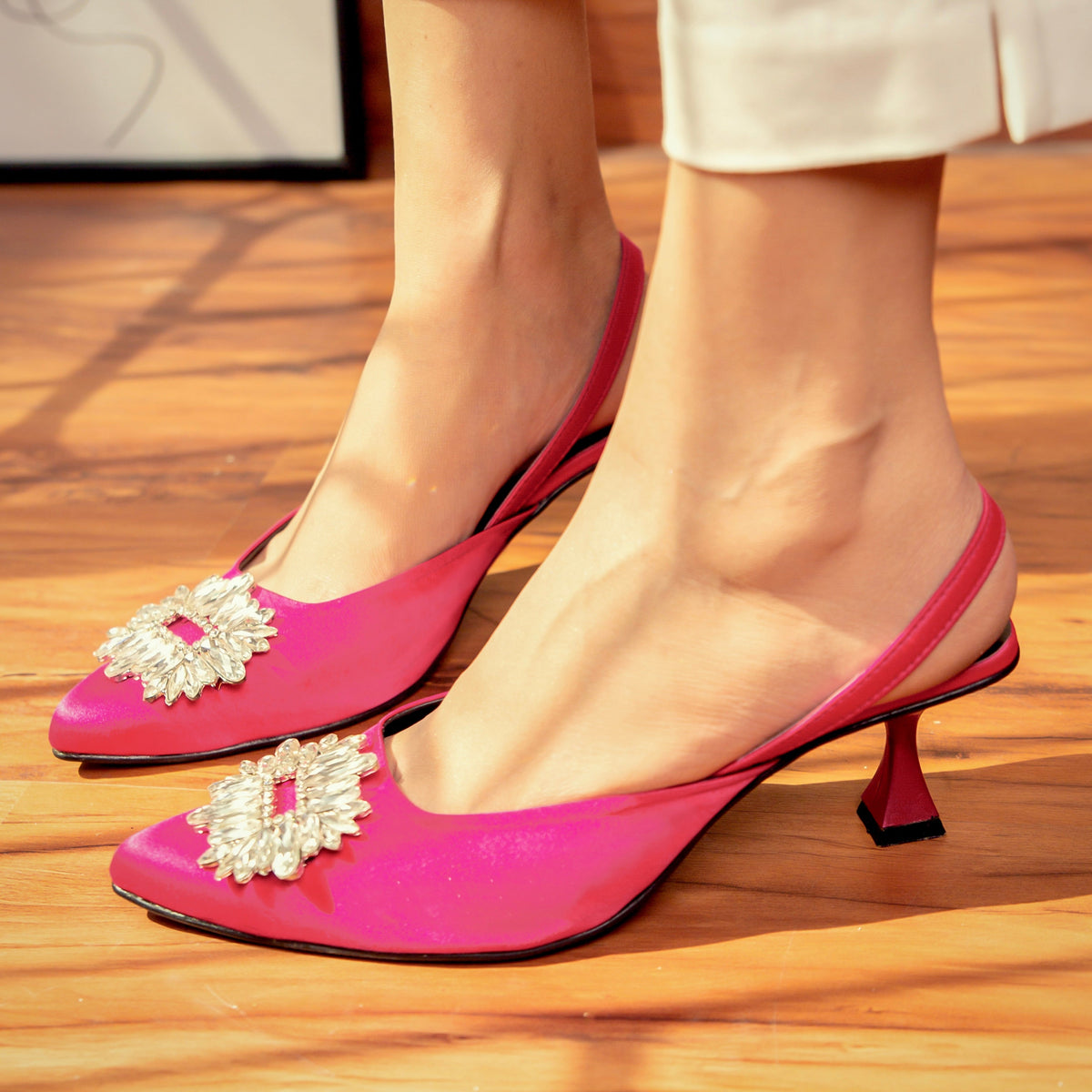 Christina Slingback Heeled Sandal