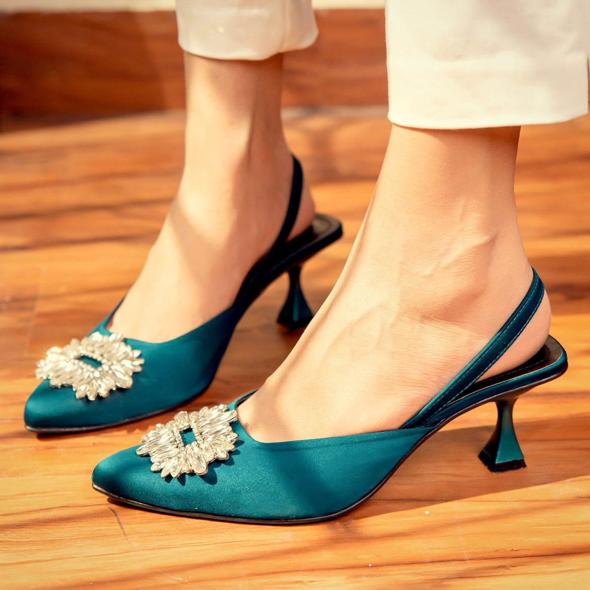 Christina Slingback Heeled Sandal